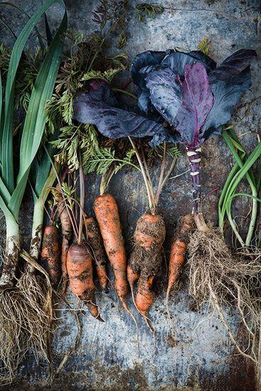 Rustic Bounty: Heirloom Veggie Selection